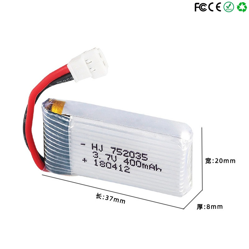 Bateria de Drone 752035 3.7V 4 - Eachine Drone E58 avaliação e preço